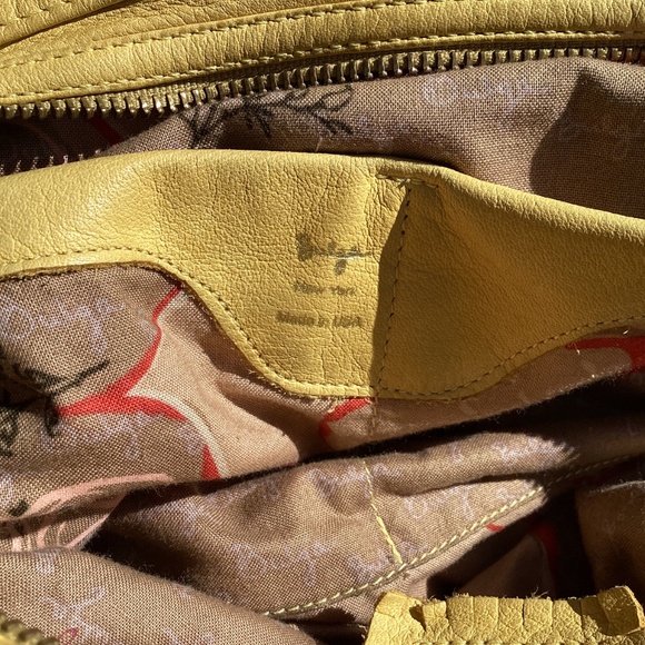 Bulga Helmet Slouchy Hobo Genuine Pebbled Leather Bag - Picture 9 of 11